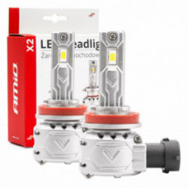 LED főfényzáró izzók H8/H9/H11 X2 Series AMiO (+canbus)