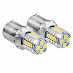 LED izzók CANBUS 3030 16SMD 1156 BA15S P21W R10W R5W fehér 12V/24V