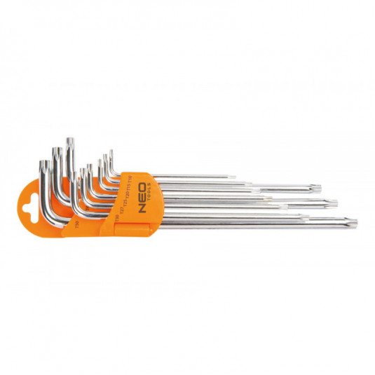 NEO Torx kulcsok mágneses, 9 darabos készlet