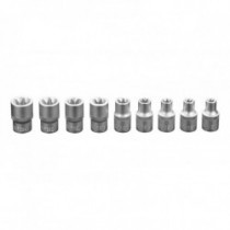 NEO 1/2 Torx betétes kulcsok, 9 részes készlet