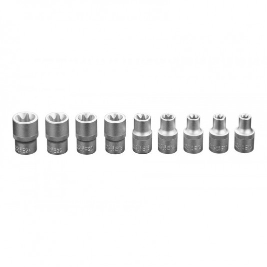 NEO 1/2 Torx betétes kulcsok, 9 részes készlet