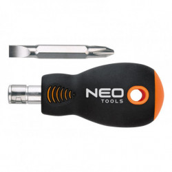 NEO Forgó csavarhúzó lapos fejjel 6,0 mm x PH2, SvCm