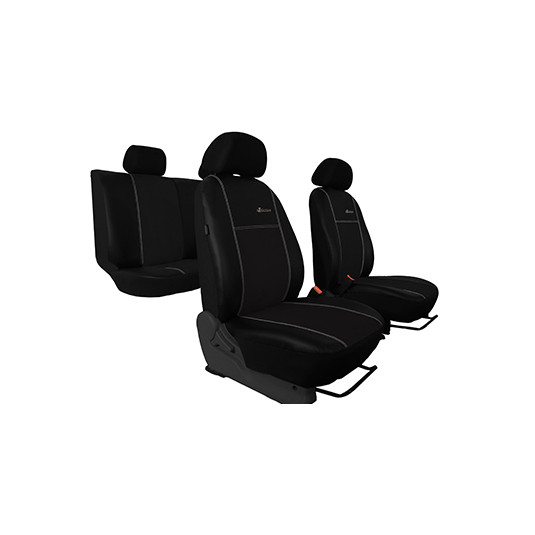 Kiárusítás - Üléshuzatok HONDA HRV II (2015-2018) Exclusive Alcantara (Alcantara-bőr) - fekete