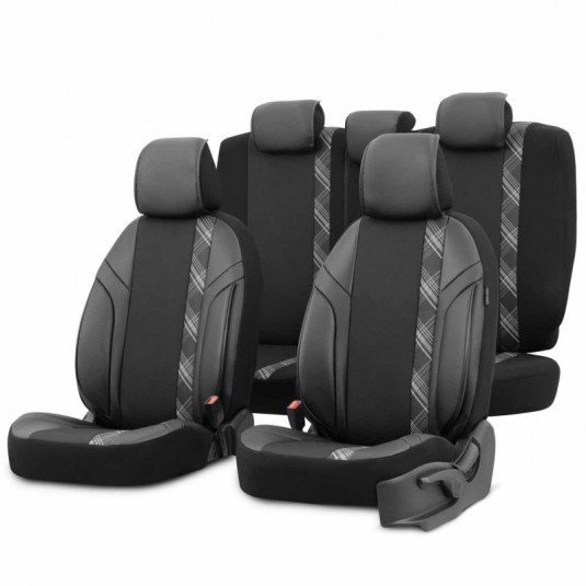 OTOM HORIZON 1808 BLACK/SMOKED 3-ZIP autósülés-huzat szett