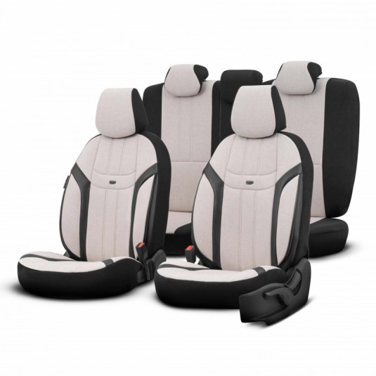 OTOM SWAN 503 BEIGE 3-ZIP autóhuzat szett