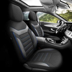 OTOM INDIVIDUAL 203 BLACK/BLUE 3-ZIP autóhuzat szett