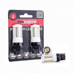 W21W LED izzó (66 x SMD 2016) narancssárga canbus