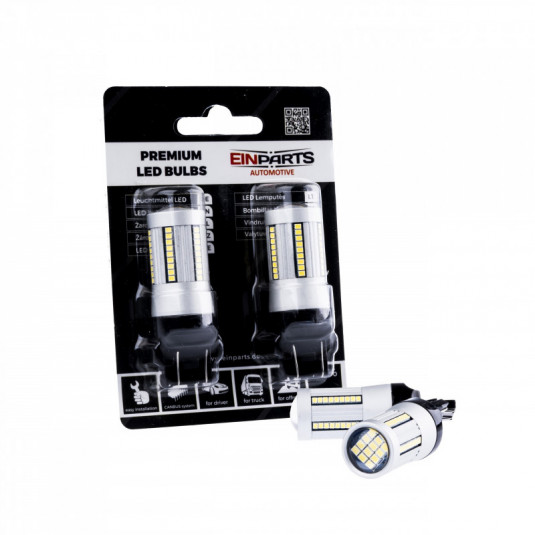 W21/5W LED izzó (66 x SMD 2016) 6000k canbus
