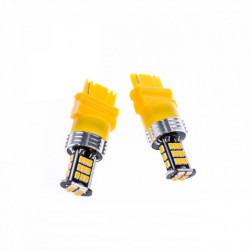 P27W LED izzó (30 x SMD 3020) narancssárga canbus
