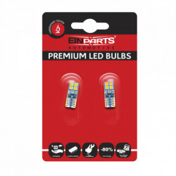 W5W LED izzó (8 x osram LED 3030) narancssárga canbus