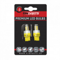 W21W LED izzó (30 x SMD 3020) narancssárga canbus