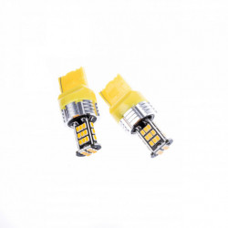 W21W LED izzó (30 x SMD 3020) narancssárga canbus