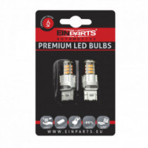 W21/5W LED izzó (30 x SMD 3020) piros canbus 12/24V
