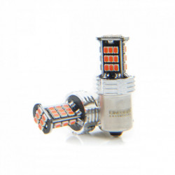 P21W LED izzó (30 x SMD 3020) piros canbus 12/24V