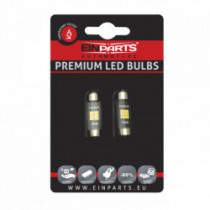 C10W LED izzó (6 x SMD 2016) 39 mm 6000k canbus