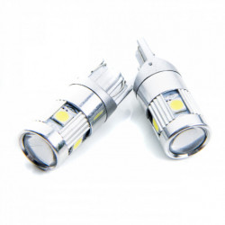 W5W LED izzó (5 x philips SMD 3030) 6000k canbus