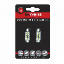 C10W LED izzó (8 x SMD 7020) 42 mm 6000k canbus