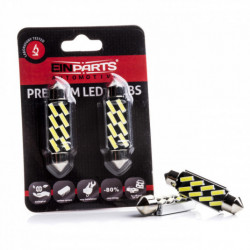 C10W LED izzó (8 x SMD 7020) 42 mm 6000k canbus