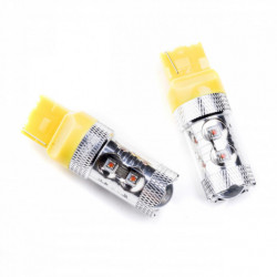 W21W LED lámpa 50W (10 x cree) narancssárga 12/24V