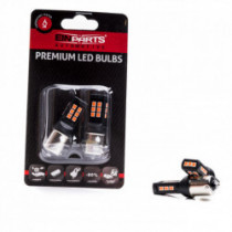 P21W LED izzó (21 x SMD 2835) piros canbus