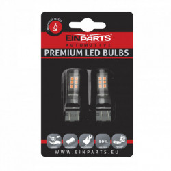 W21/5W LED izzó (21 x SMD 2835) piros canbus