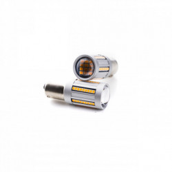 P21W LED izzó (66 x SMD 2016) narancssárga canbus