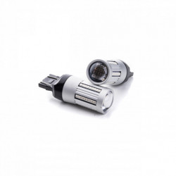 W21/5W LED izzó (66 x SMD 2016) piros canbus