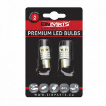 Py21W LED izzók (6 x SMD 1860) narancssárga canbus