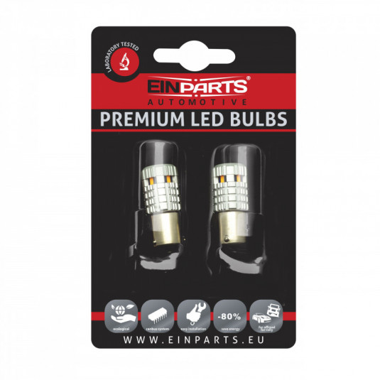 Py21W LED izzók (6 x SMD 1860) narancssárga canbus