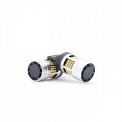 W21W LED izzó (54 x SMD 2016) sárga canbus