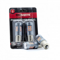 P21W LED izzó 24 SMD 3030 piros canbus