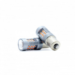 P21W LED izzó 24 SMD 3030 piros canbus
