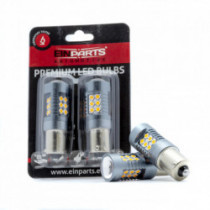 Py21W LED izzó 24 SMD 3030 borostyán canbus