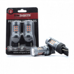 W21W LED izzó 24 SMD 3030 piros canbus