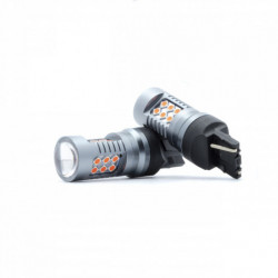 W21W LED izzó 24 SMD 3030 piros canbus