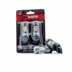 P27W LED izzó (24 x SMD 3030) narancssárga canbus