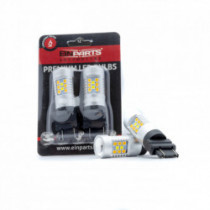 P27/7W LED izzó 24 SMD 3030 fehér/borostyán canbus