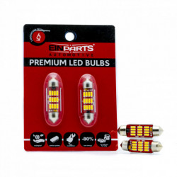 C10W LED lámpa 39mm 12 SMD 4014 5000k canbus