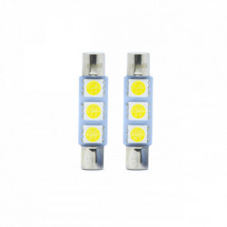 C3W LED izzó (3 x SMD 4014) 31 mm 5000k canbus