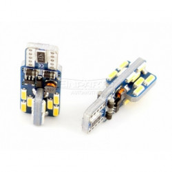 W5W LED izzó (24 x SMD 4014) 3000k canbus