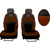 Autófotelek Active Sport Alcantara és barna (Alcantara-bőr)