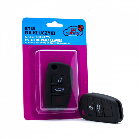 Epkc102 szilikon kulcstartó burkolat – fekete Audi
