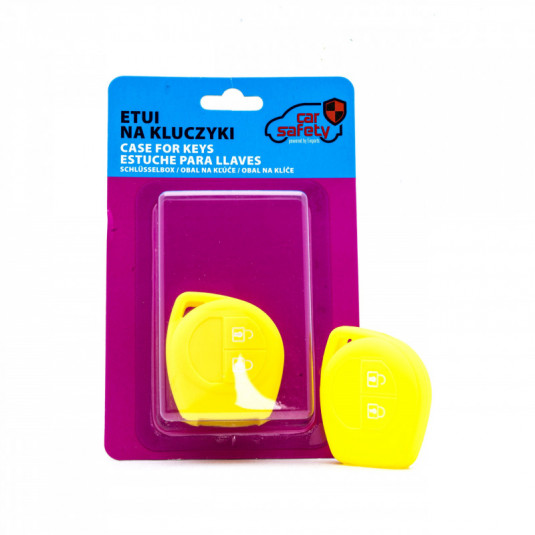 Epkc37 szilikon kulcstartó - sárga Fiat Opel Suzuki