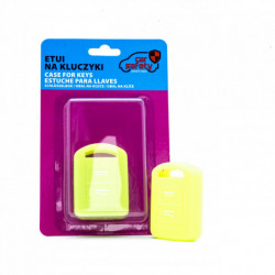 Epkc80 szilikon kulcstartó - neon zöld/sárga Opel