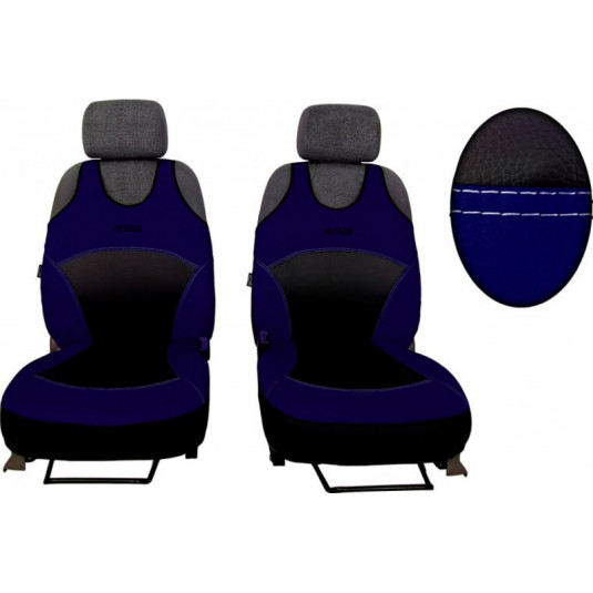 Autóülés-huzatok Active Sport Alcantara A kék (Alcantara-bőr)