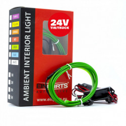 LED fényvezető szalag 1m (zöld) 24V