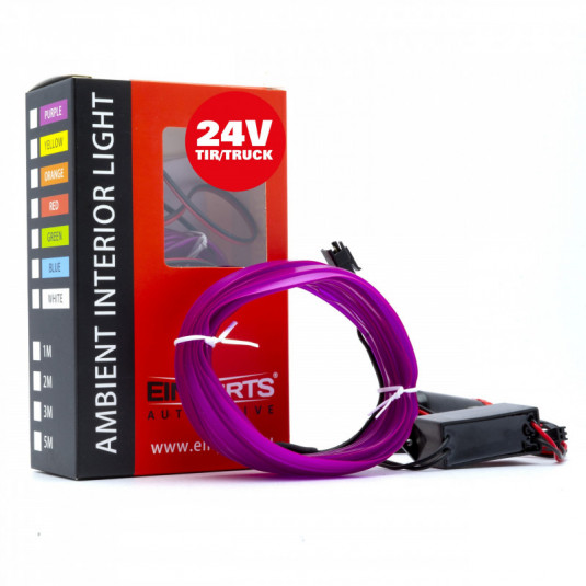 LED fénysáv 3m (lila) 24V