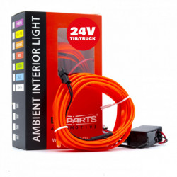 LED fényelvezetõ szalag 3m (piros) 24V