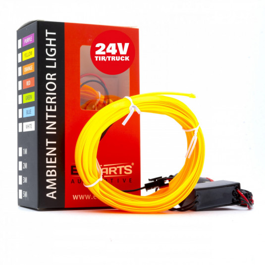 LED fényleadó szalag 5m (borostyán) 24V