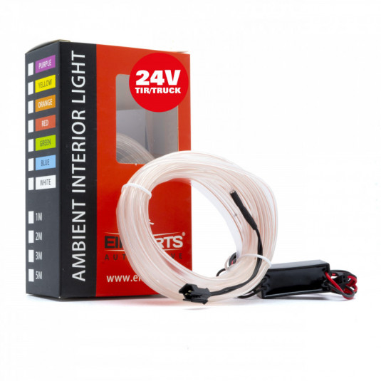 LED fényelvezetős szalag 5m (fehér) 24V